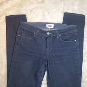 Paige skyline skinny  dark blue denim jeans size 30
